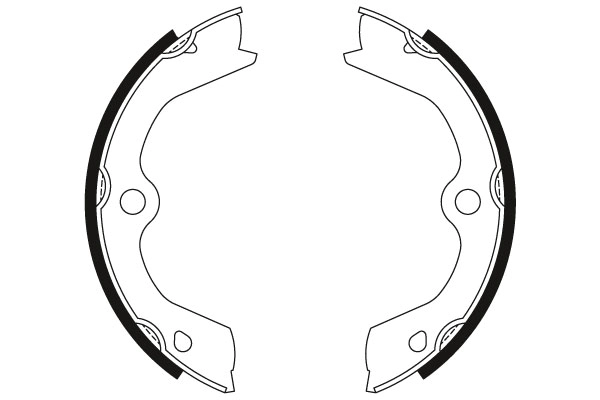 Brake Shoe Set, parking brake GS8606