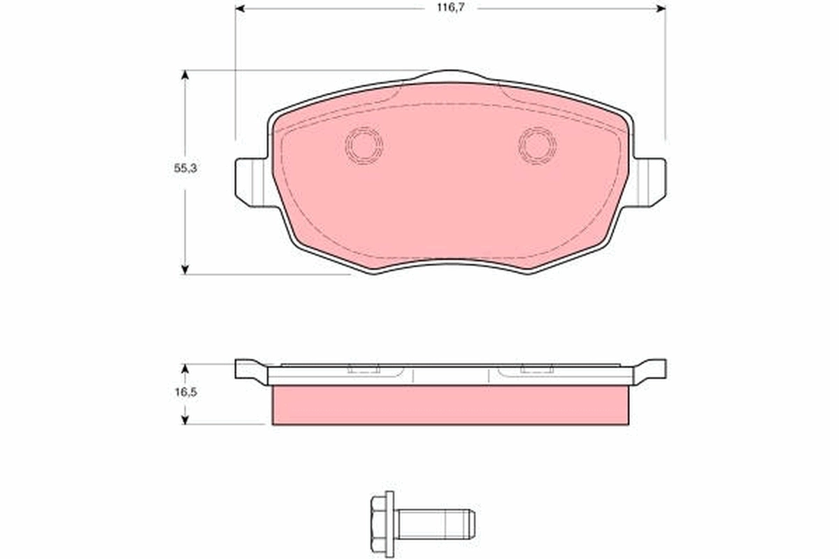 Brake Pad Set, disc brake GDB1592