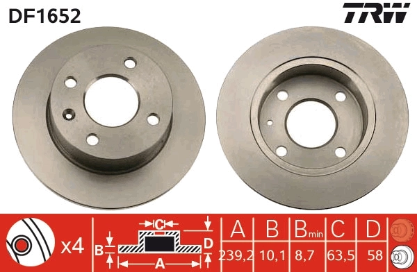 Brake Disc DF1652