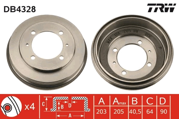 Brake Drum DB4328