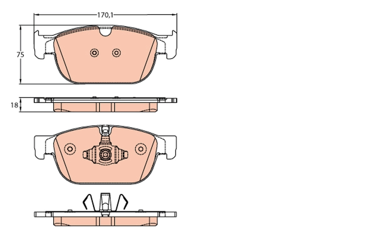 Brake Pad Set, disc brake GDB2153