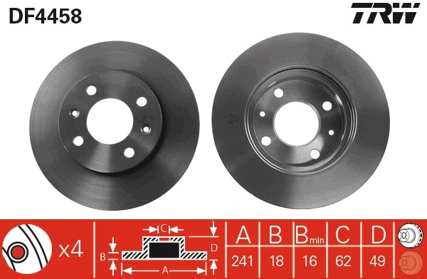 Brake Disc DF4458