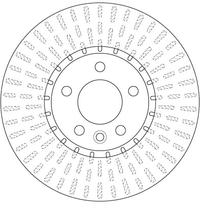 Brake Disc TRW SINGLE DF6499S