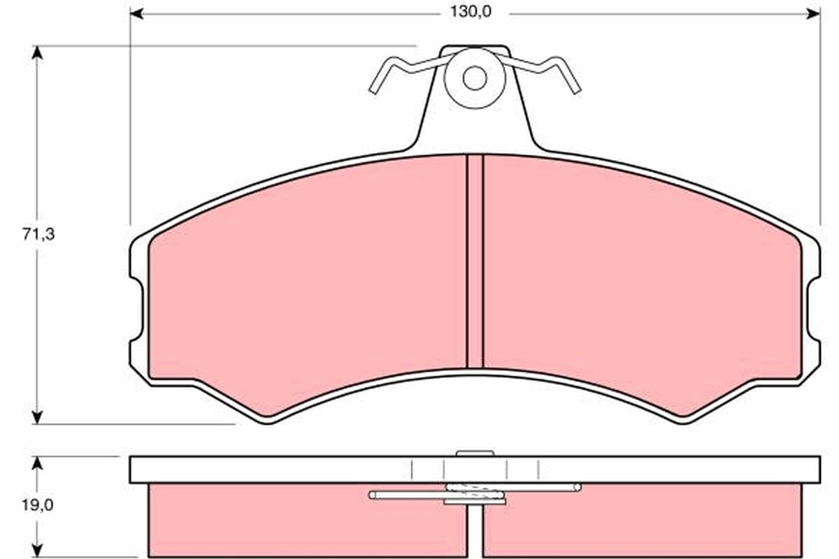 Brake Pad Set, disc brake GDB846