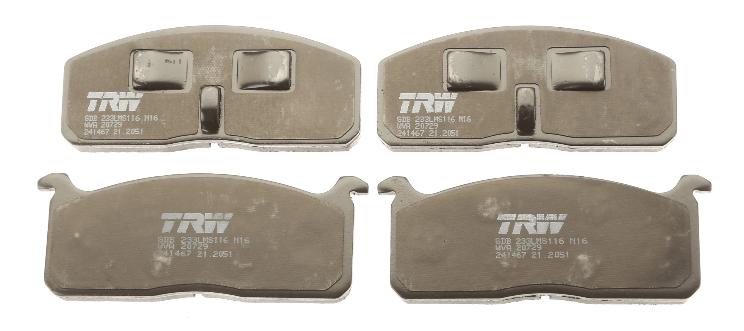 TRW GDB233 Brake Pad Set, disc brake