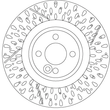 Brake Disc TRW SINGLE DF6930S