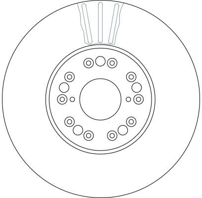 Brake Disc TRW SINGLE DF4182S