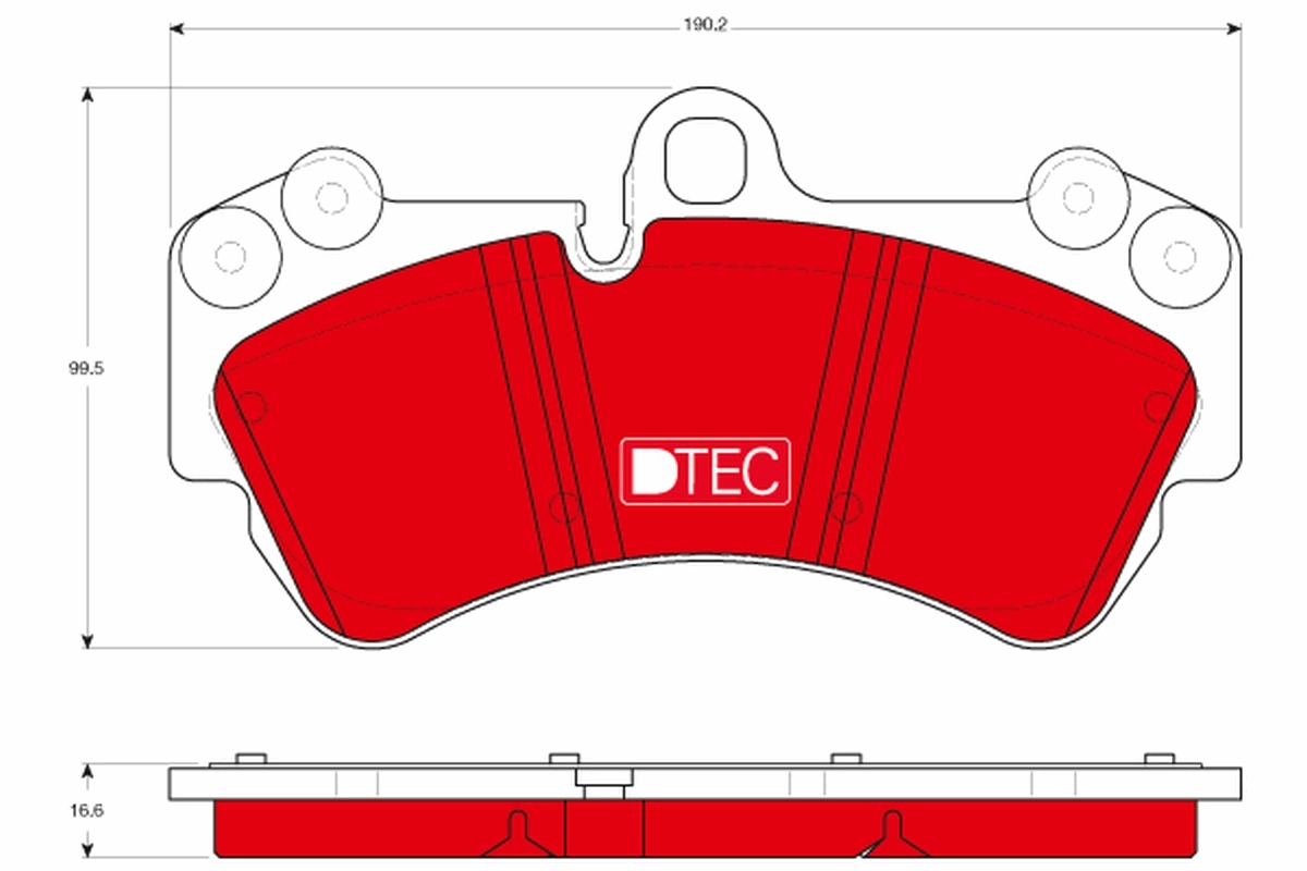 Brake Pad Set, disc brake DTEC COTEC GDB1547DTE