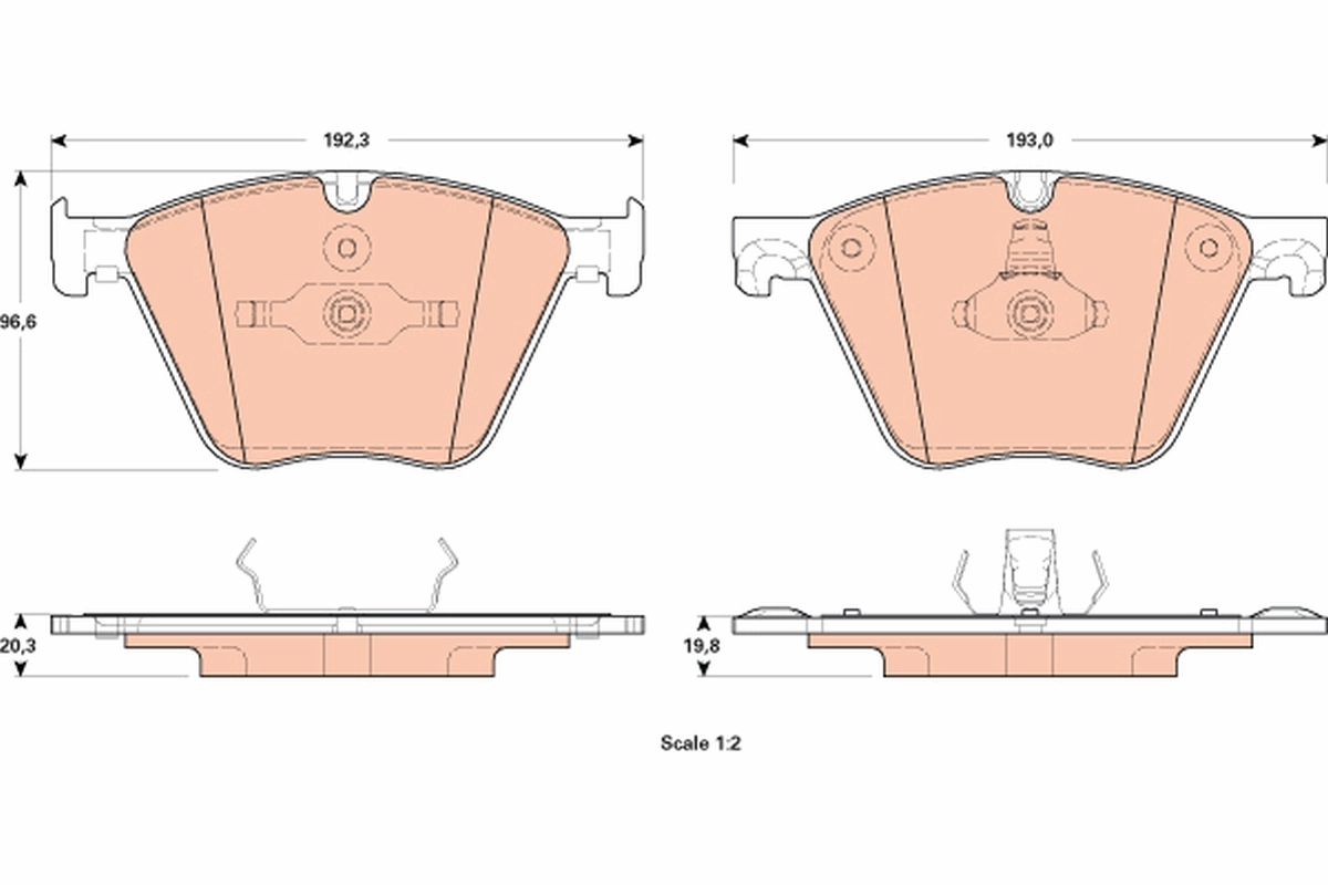 Brake Pad Set, disc brake GDB1915