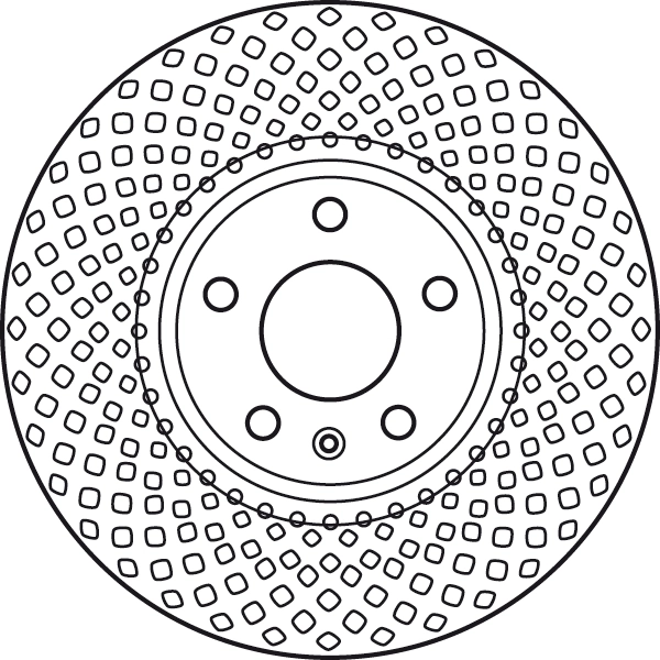 Brake Disc TRW SINGLE DF6015S
