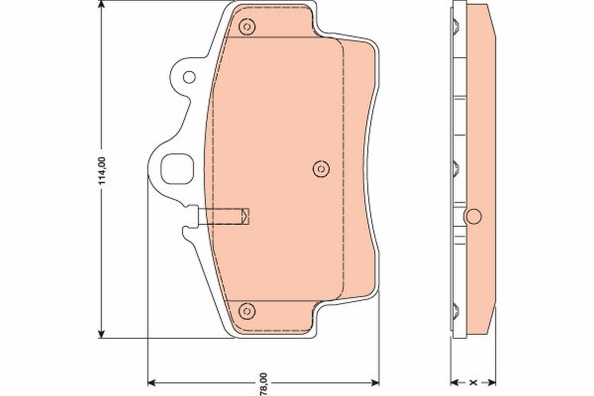 Brake Pad Set, disc brake GDB1756