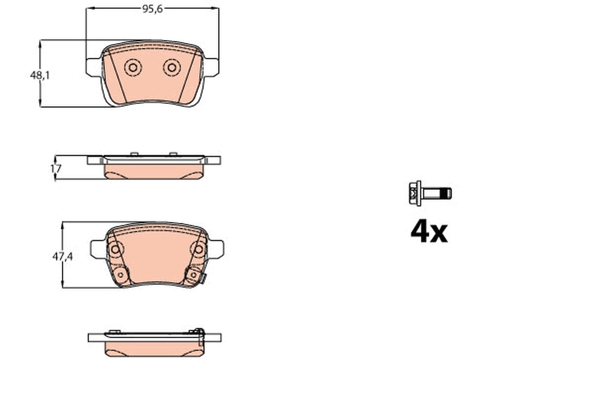 Brake Pad Set, disc brake GDB2093