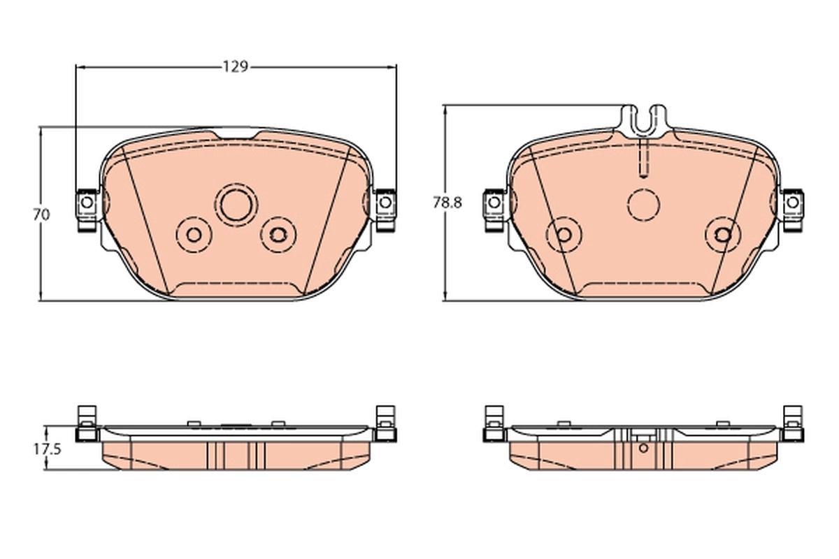 Brake Pad Set, disc brake GDB2191