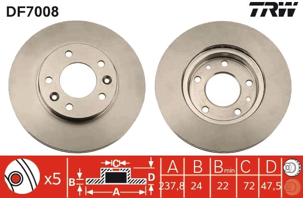 Brake Disc DF7008