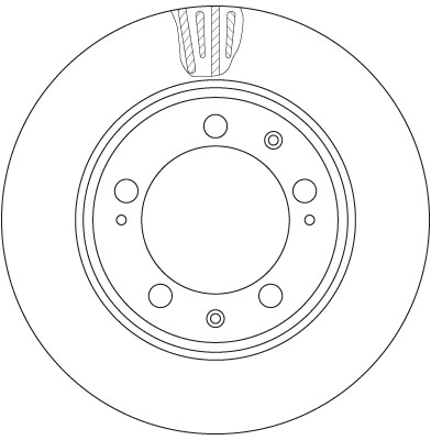 Brake Disc TRW SINGLE DF6484S