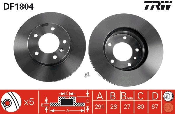 Brake Disc DF1804