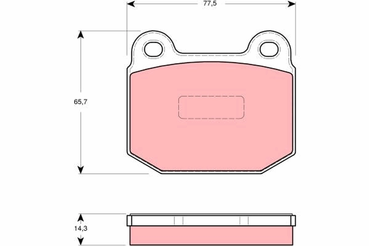 Brake Pad Set, disc brake GDB1493