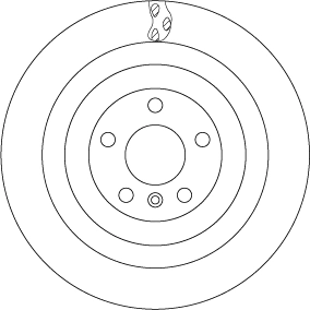 Brake Disc TRW SINGLE DF6365S