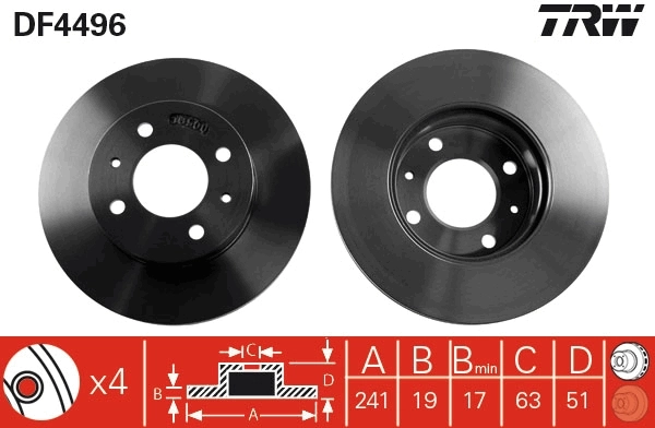 Brake Disc DF4496
