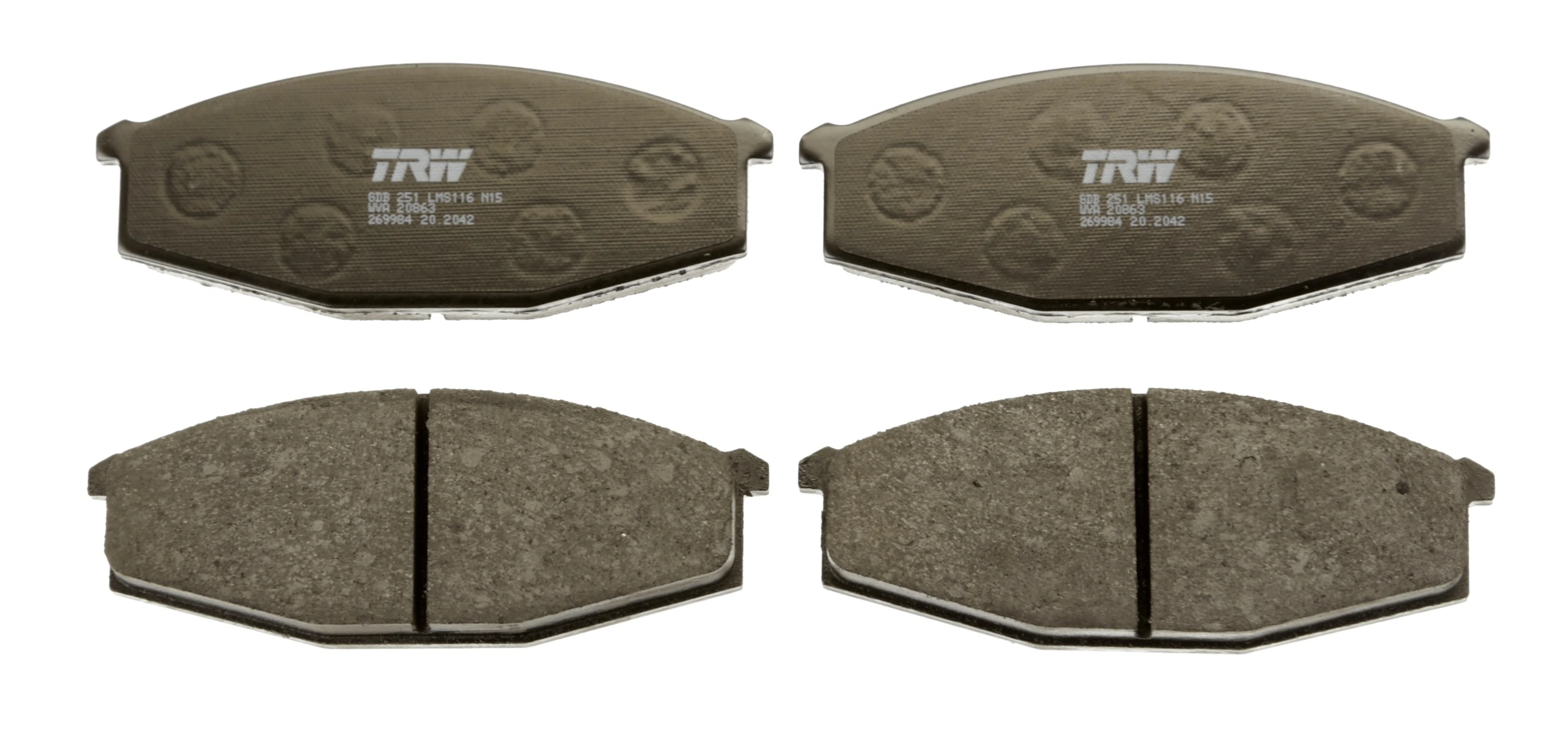 Brake Pad Set, disc brake GDB251