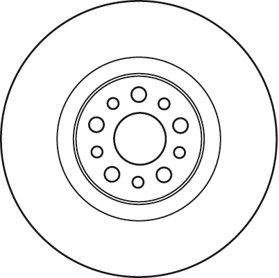 Brake Disc TRW SINGLE DF4904S