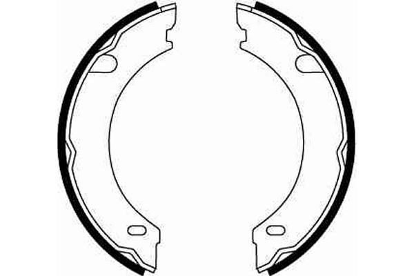Brake Shoe Set, parking brake GS8621