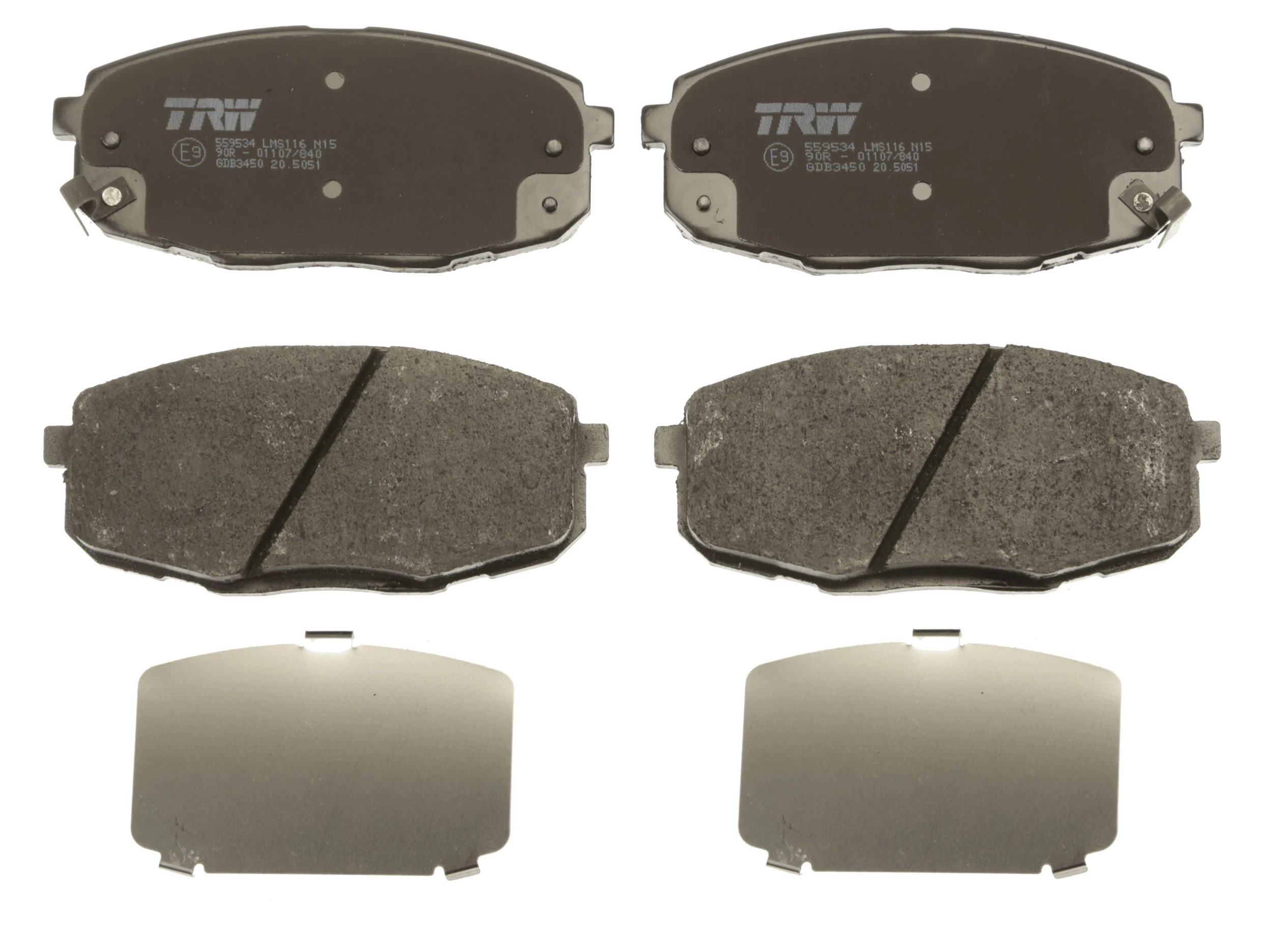 Brake Pad Set, disc brake COTEC GDB3450