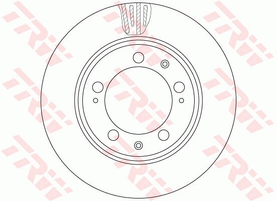 Brake Disc TRW SINGLE DF6484S