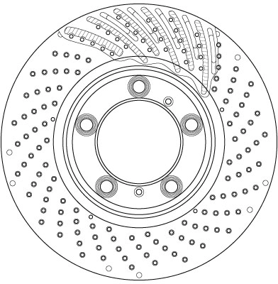 Brake Disc TRW SINGLE DF6464S