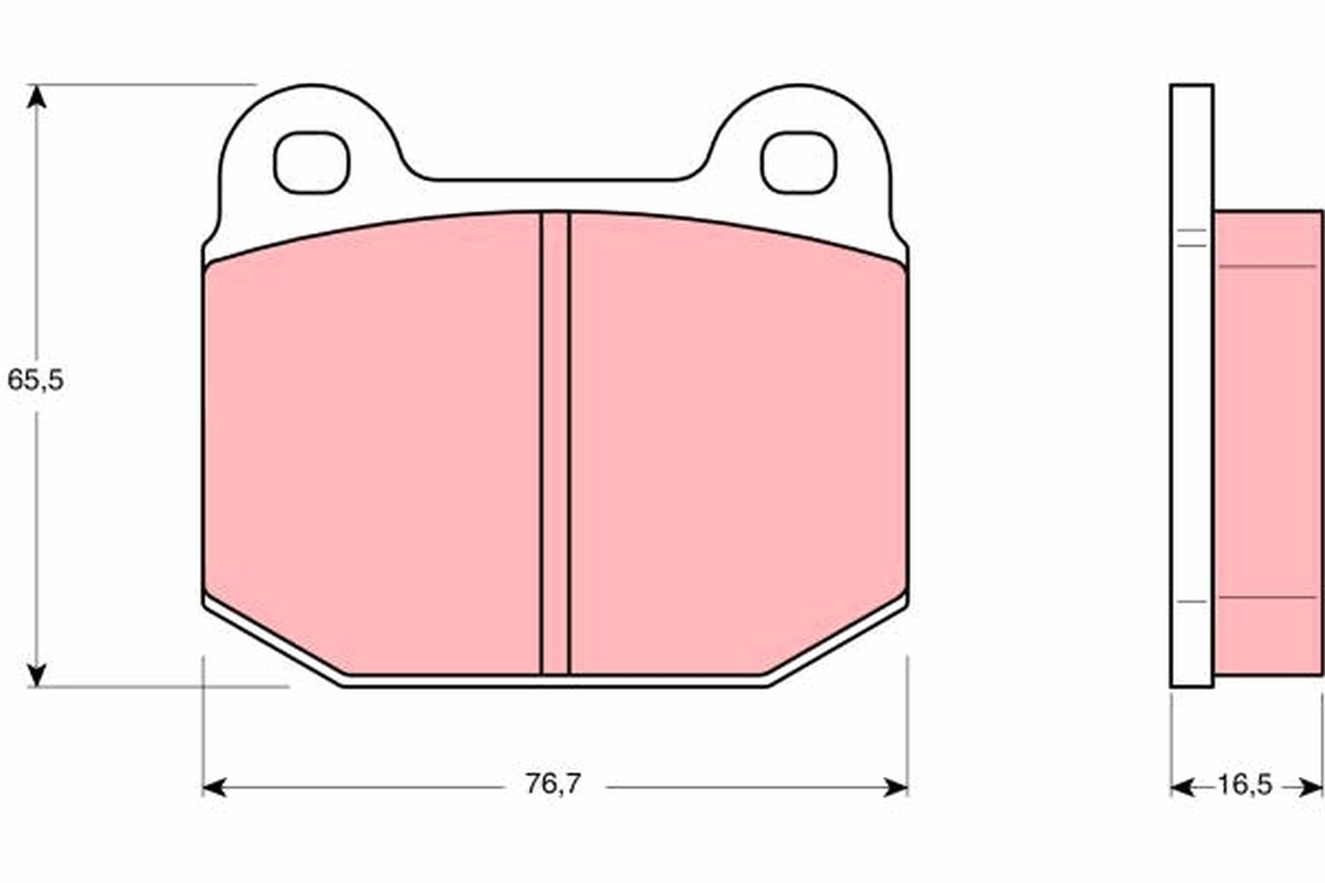 Brake Pad Set, disc brake GDB611