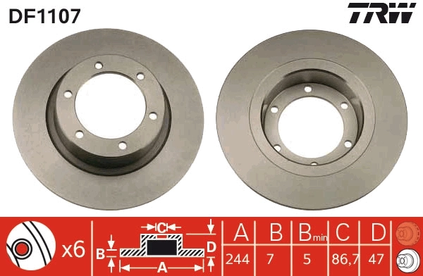 Brake Disc DF1107