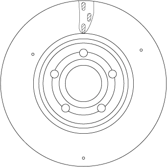 Brake Disc TRW SINGLE DF6717S