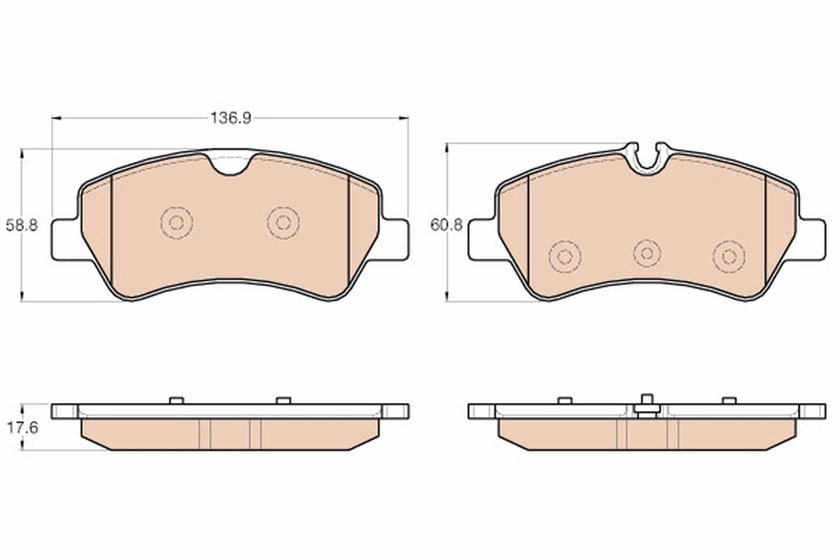 Brake Pad Set, disc brake GDB1968