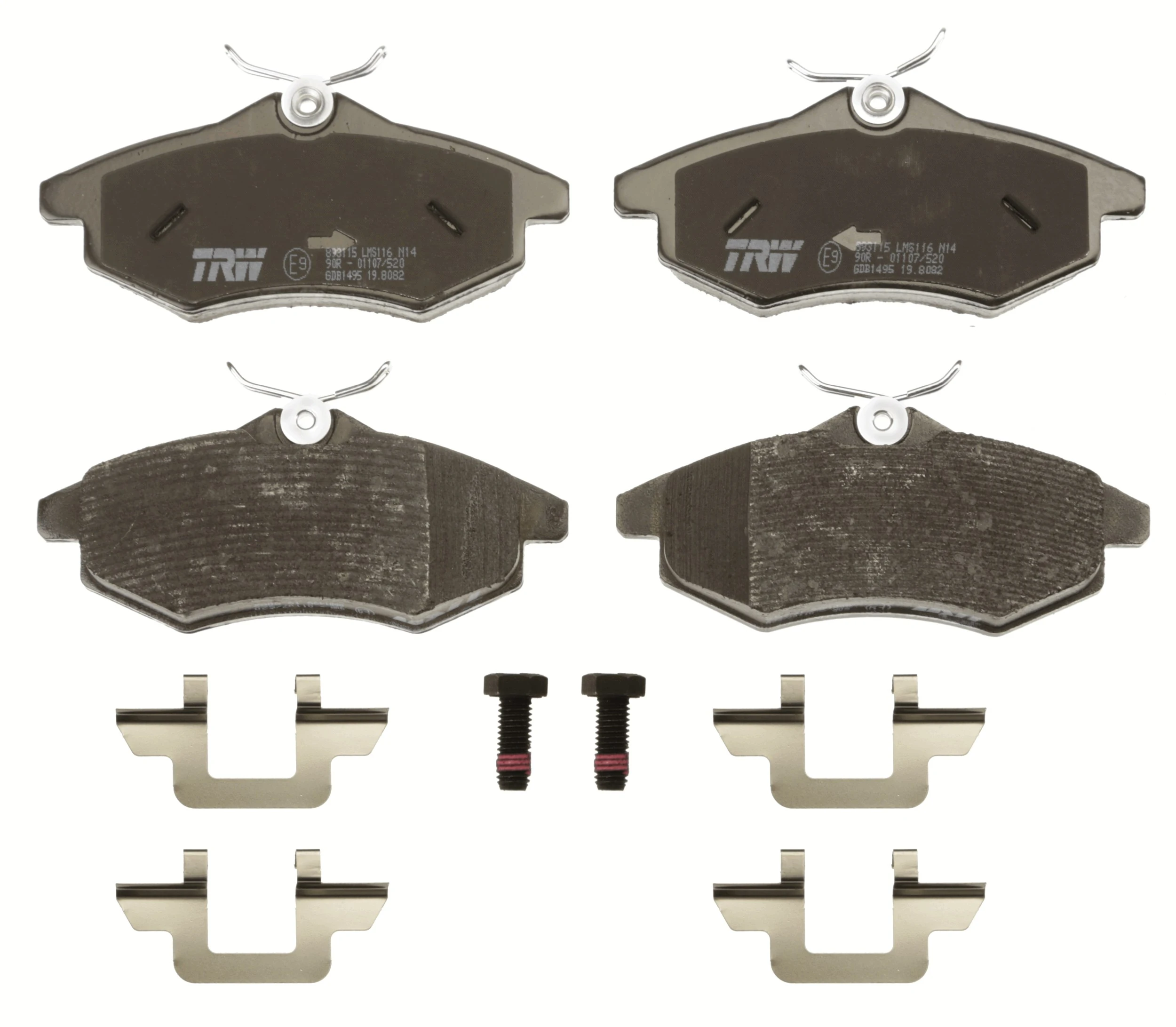 Brake Pad Set, disc brake COTEC GDB1495