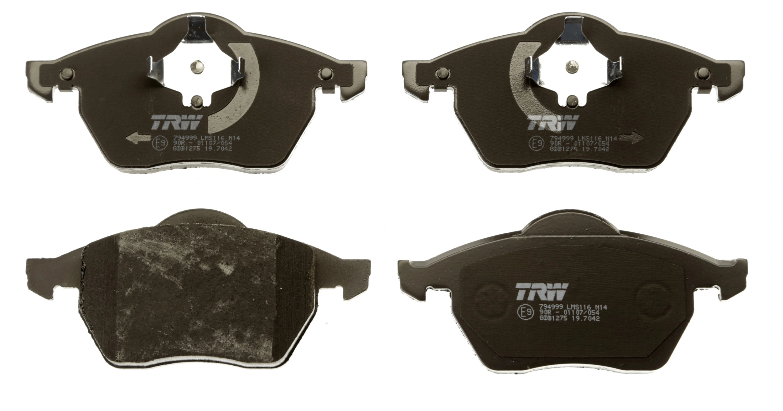 Brake Pad Set, disc brake COTEC GDB1275