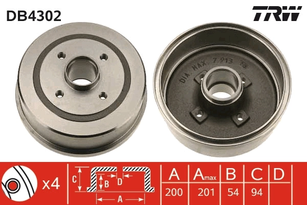 Brake Drum DB4302