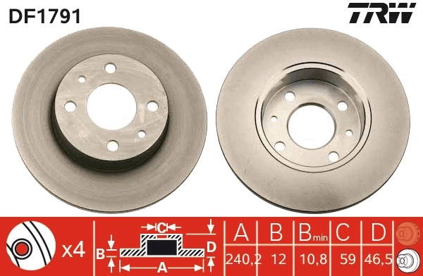 Brake Disc DF1791