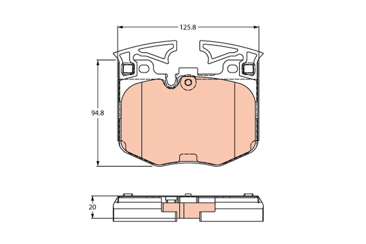 Brake Pad Set, disc brake GDB2260
