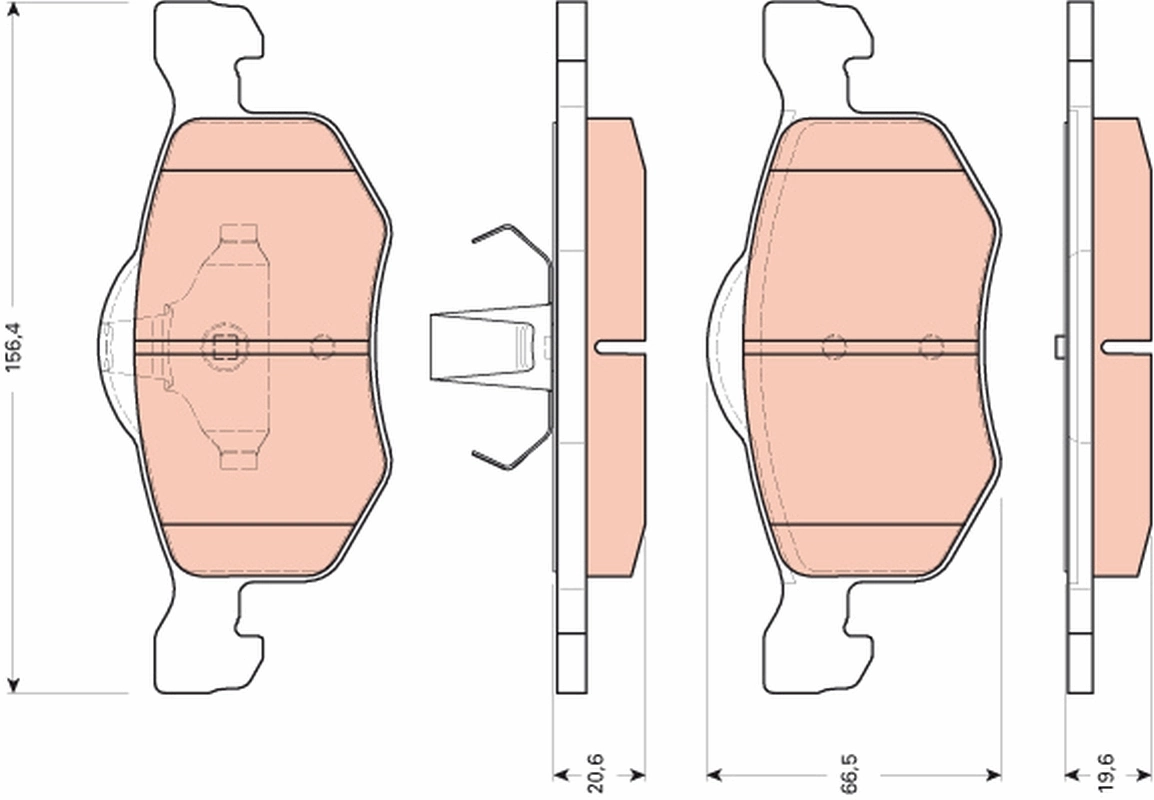 Brake Pad Set, disc brake GDB1753