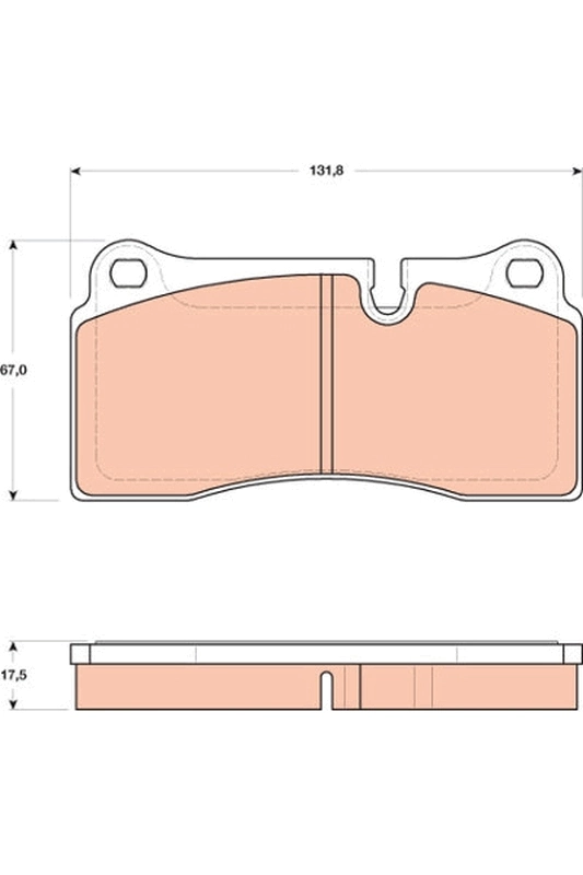 Brake Pad Set, disc brake GDB1816