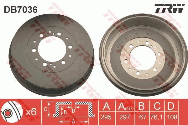 Brake Drum DB7036