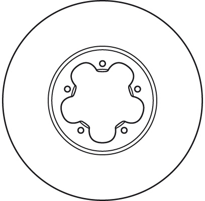 Brake Disc TRW SINGLE DF2390S
