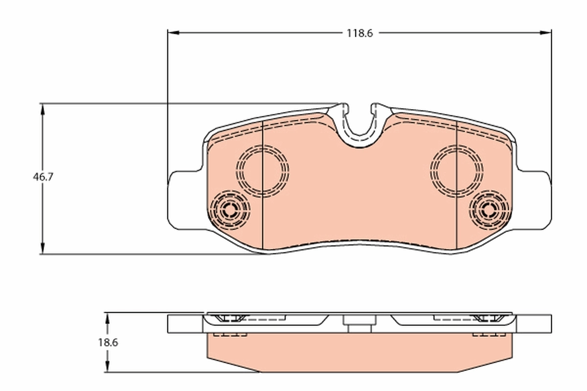 Brake Pad Set, disc brake GDB2102