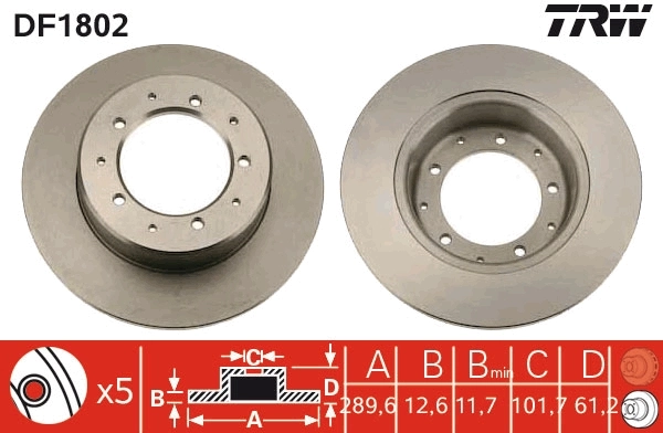 Brake Disc DF1802