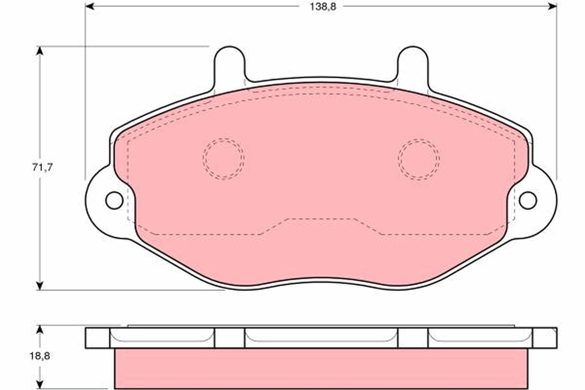 Brake Pad Set, disc brake GDB1080