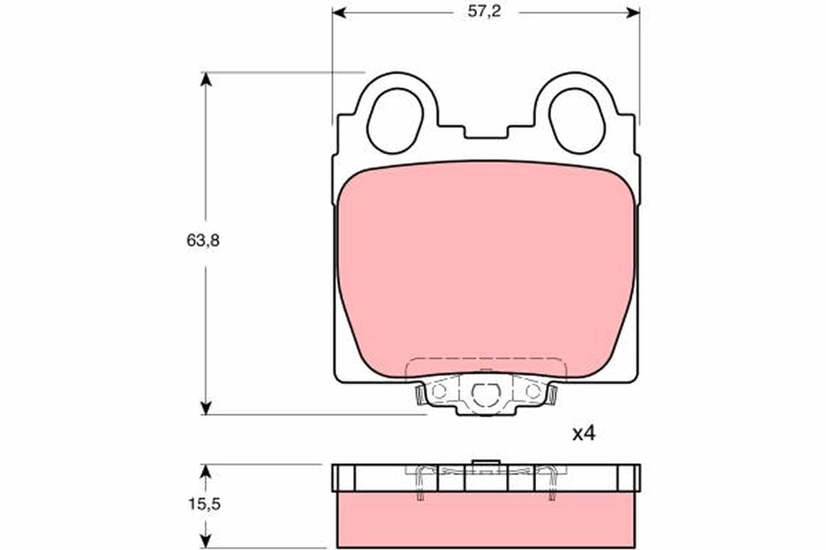 Brake Pad Set, disc brake GDB3233