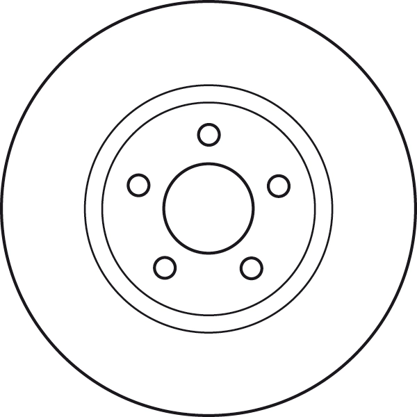 Brake Disc TRW SINGLE DF4874S