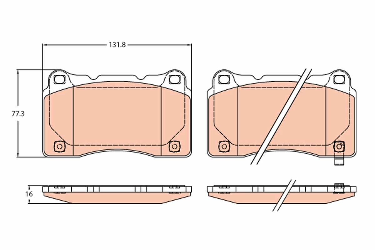 Brake Pad Set, disc brake GDB2237