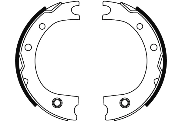 Brake Shoe Set, parking brake GS8716