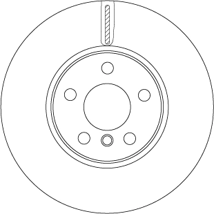 Brake Disc TRW SINGLE DF6747S